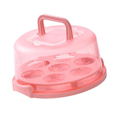 Cake Carrier with Clear Lid, Secure Lock, Handle for Cakes, Cupcakes and Desserts Travel Storage