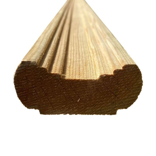 Pack of 3 2.4m Universal Decking Handrail/Baserail 2