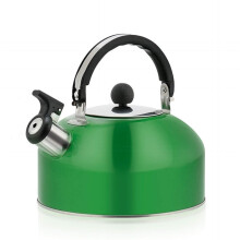 Whistling Tea Kettle 3L Red Stainless Steel Fast Boiling FlipUp Spout MultiStove Compatible