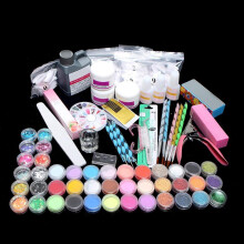 Acrylic Nail Kit for Beginners with Powder, Liquid, Tools and Decorations for Professional Finish