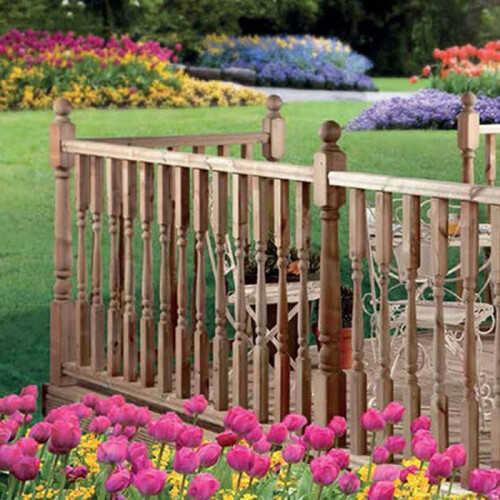 Pack of 2 Full Turned Decking Newel Post