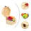 2 Pcs Hexagonal Simulation Flower Gift In Wooden Box 8