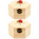 2 Pcs Hexagonal Simulation Flower Gift In Wooden Box 5
