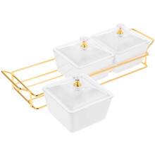 2Sets Geteilte Servierplatten Aus Keramik Und Für Und