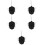 5Sets Golf Tee Halter Mit Hängefunktion Tpe Für Golf 9