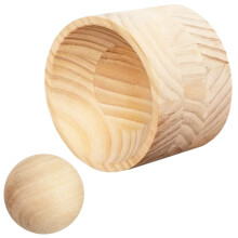 3Stk Küchen Dumpling Maker Aus Holz Mit Natürlicher Maserung Khaki