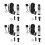 4Sets Portable Silver Kazoo Musical Instruments Performance 5