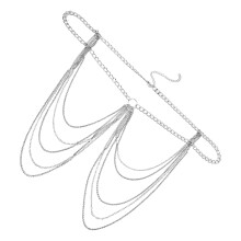 Bijoux De Corps Femme Chaîne Taille En Alliage Finition Strass