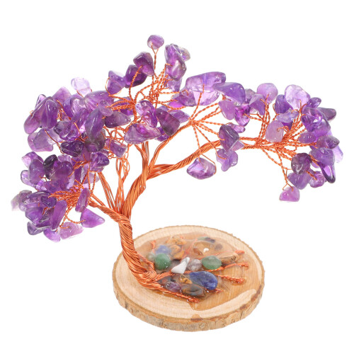 2St Amethyst Kristall Baum Für Büro Schreibtisch 1
