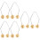 6Stk Gesicht Trainer Metall Dimple Maker Golden Komfortabel 9