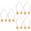 6Stk Gesicht Trainer Metall Dimple Maker Golden Komfortabel 8