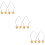 6Stk Gesicht Trainer Metall Dimple Maker Golden Komfortabel 11