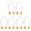 6Stk Gesicht Trainer Metall Dimple Maker Golden Komfortabel 4
