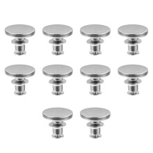 30Pièces Boutons Jeans Métal Argent Alliage Ajustables Sans Couture