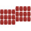 24Pièces Décor Mini Barils PVC Rouge Accessoires Maison Pirate 4
