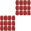 24Pièces Décor Mini Barils PVC Rouge Accessoires Maison Pirate 3