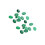 10Pièces Cabochons Verre Ovale Vert Accessoires DIY 10