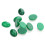 10Pièces Cabochons Verre Ovale Vert Accessoires DIY 6