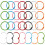 280Pièces Anneaux Métal Multi Usage Couleurs Vives 1