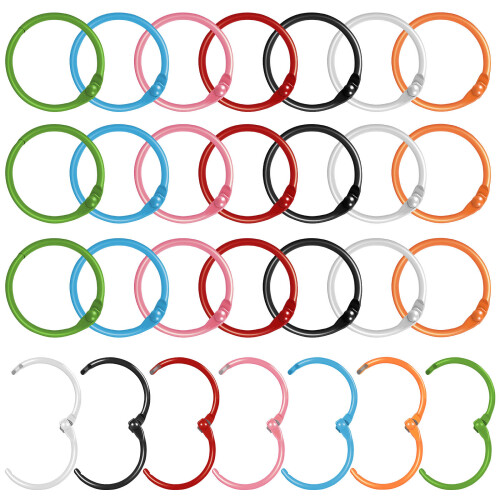 280Pièces Anneaux Métal Multi Usage Couleurs Vives