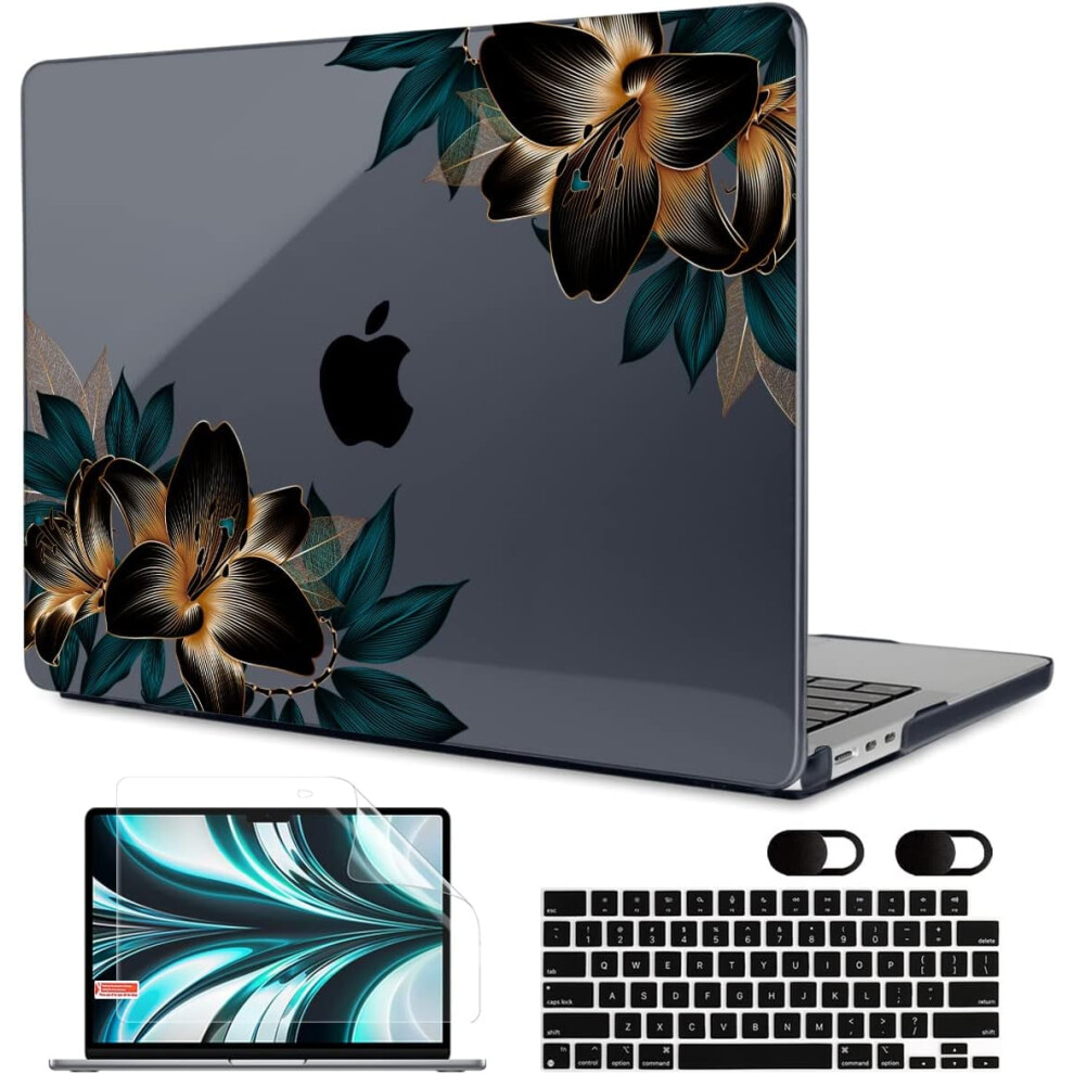 For Macbook Air M3 M2 Case 2024 2022,Fit Model A3113 A2681, Clear Case For Macbook Air 13.6 Inch, Laptop Hard 9773935427563