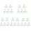 30Pièces Effaçables Double Face PVC Multicolores Pour Classe 2