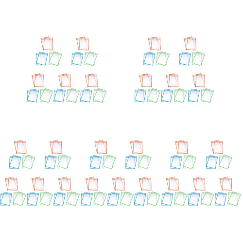 30Pièces Effaçables Double Face PVC Multicolores Pour Classe 1