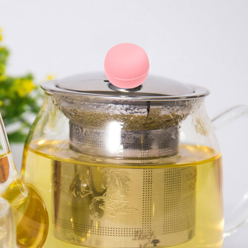 Teapot Lid Protective Cover 8 Pcs Handle Protector Case Pink Silica 1