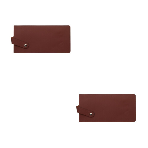 2Pièces Protection Couteau Cuisine PU Cuir Marron Manche Multifonction 2