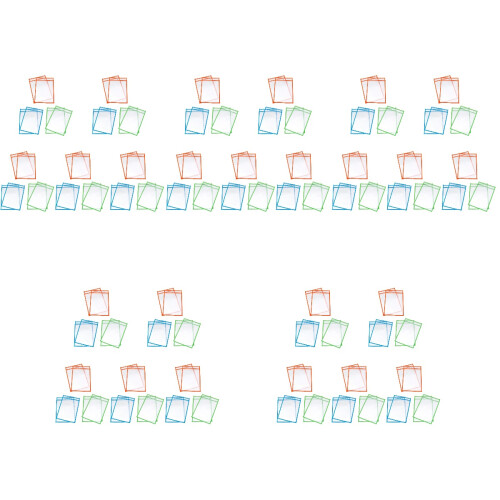 30Pièces Effaçables Double Face PVC Multicolores Pour Classe 2