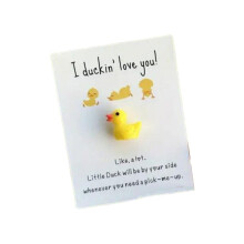 WSRRDRECVHi Adorabile set regalo a tema anatra per lui e per lei IA Espressione d'amore sincera