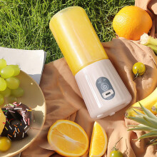 Xubond Portable USB Rechargeable Mini Fruit Juicer Blender, 6-Speed for Shakes, Smoothies, Travel, Outdoors, Compatible with Kitchen Essentials