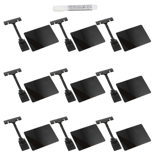 supports étiquettes effaçables 9 pièces pinces double tête