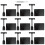 supports étiquettes effaçables 9 pièces pinces double tête 8