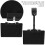 supports étiquettes effaçables 9 pièces pinces double tête 9
