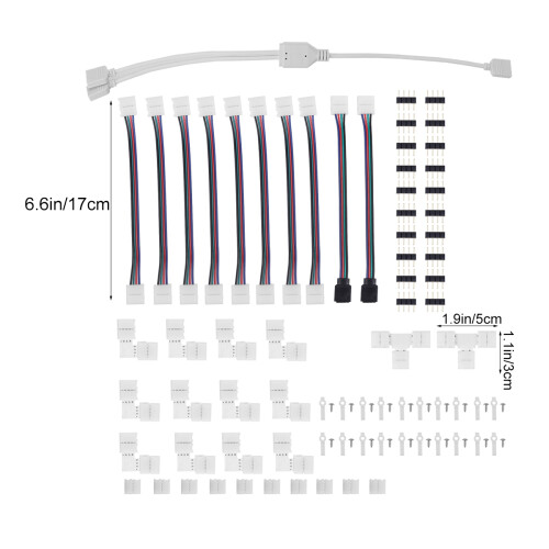 connecteur 4 broches pour bande 5050, sans soudure 2