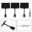 supports étiquettes effaçables 9 pièces pinces double tête 10