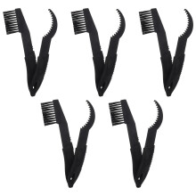 5Ensembles Kit De Brosses En Nylon Pour Chaîne De Vélo Noir Polyvalent