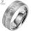 Δαχτυλίδι Tioneer Dome Tungsten Carbide με Eternity Cubic Zirconia σε Ασημί, Χρυσό ή Μαύρο με Μαύρο CZ 1