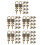 50Ensembles Métal Marron Clair Coffre Pirate 7