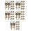 50Ensembles Métal Marron Clair Coffre Pirate 9