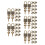 50Ensembles Métal Marron Clair Coffre Pirate 5