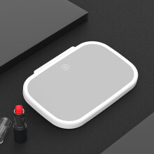 Pare-soleil de pare-brise VALSEEL compatible avec les voitures, miroir de maquillage portable avec lumière LED, commande tactile, miroir de
