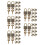 50Ensembles Métal Marron Clair Coffre Pirate 8