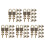 50Ensembles Métal Marron Clair Coffre Pirate 10