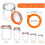 12 τεμάχια ανταλλακτική φλάντζα βάζου σιλικόνης, στεγανοί δακτύλιοι 2