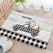 Paasdecoratie ZKCCNUK Paaskeukenmat Antislip vloermat voor de entree van uw huis Decoratief tapijt voor de slaapkamer, Paashaas Uitverkoop