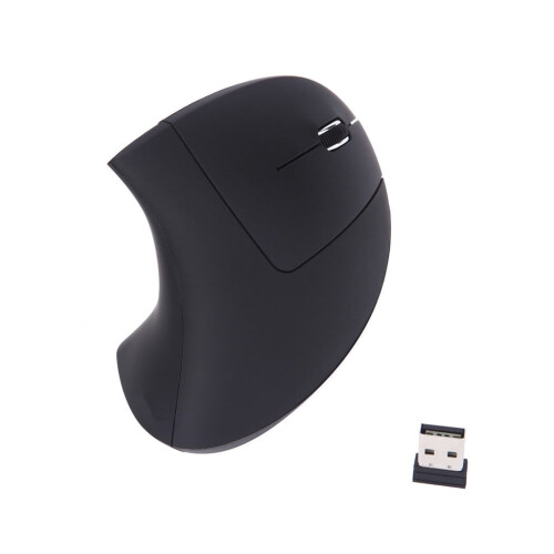 2.4G Wireless Vertical USB 6 Keys Mouse Ergonomic Design Optical 2400DPI Mice, Mouse 2