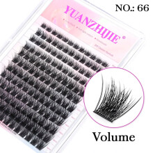 DEKAXID MASSCAKU 12 Rows DIY lashes Cluster 30D40D False Eyelashes Heat Bonded Premade Fans Individual Natural Segmented Lash Clusters