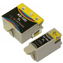 Cartouches d'encre compatibles Kodak10XL10XL pour imprimantes Kodak ESP3, 5, 7, 9, 3250, 5210, 5250, 6150 et 9250 (lot de 2)